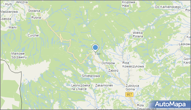 mapa Za Ochlipow, Za Ochlipow na mapie Targeo